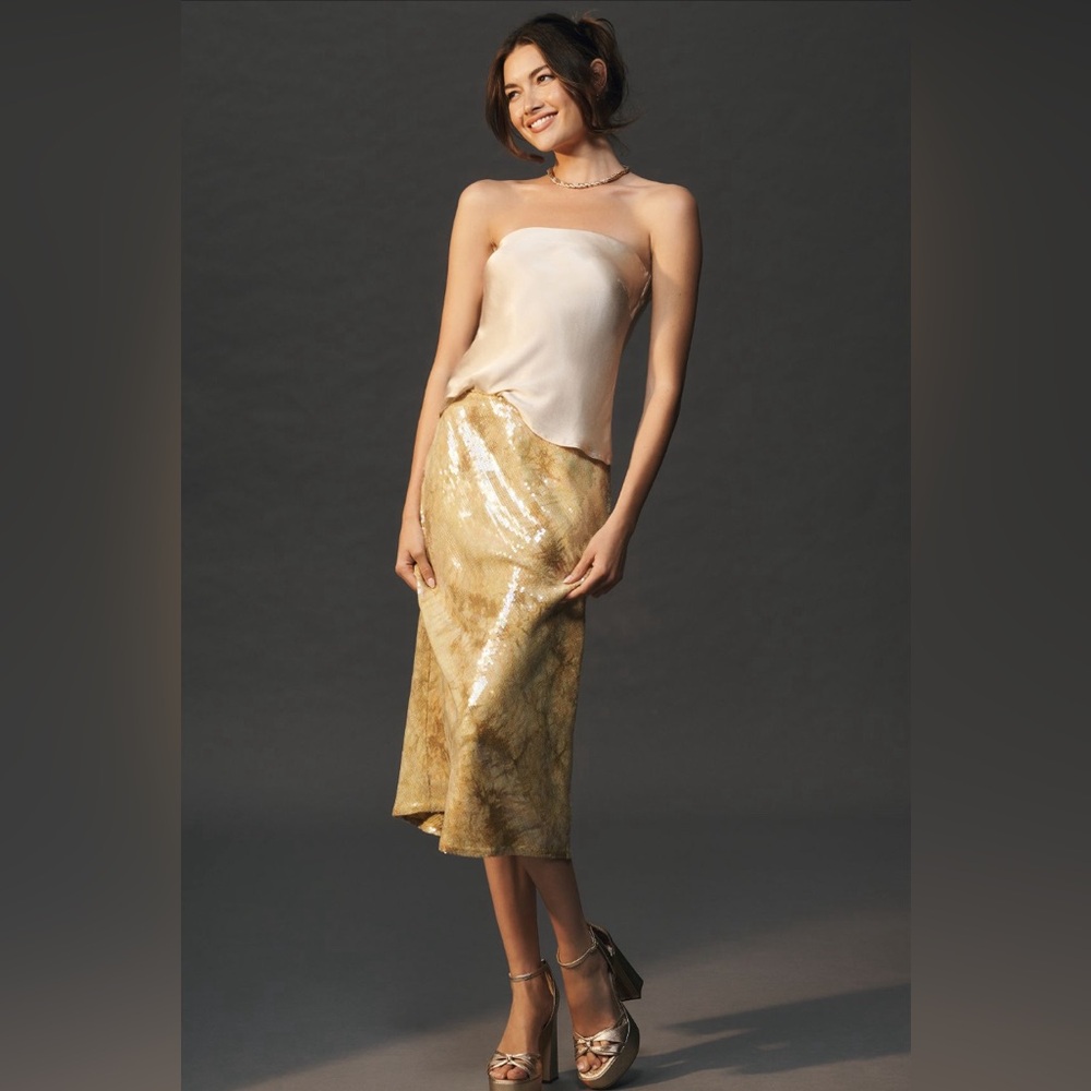 Anthropologie Tilda Sequin Skirt XL